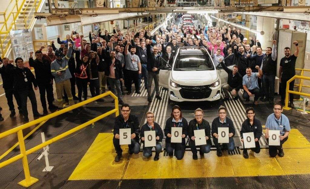 general motors fez 500 mil onix no brasil